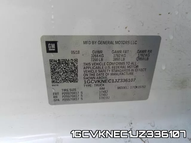 1GCVKNEC1JZ336107 фото 2