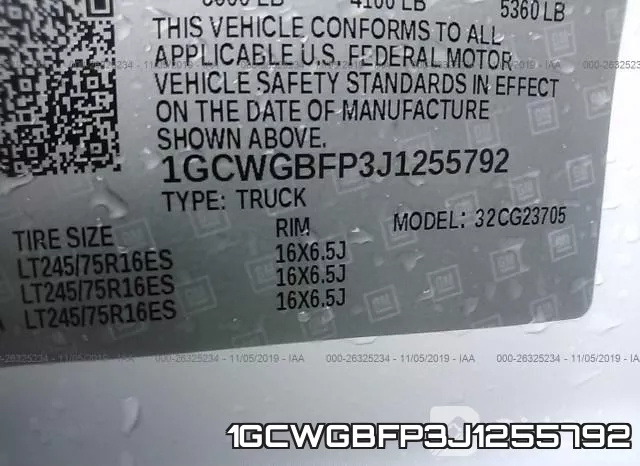 1GCWGBFP3J1255792 фото 10