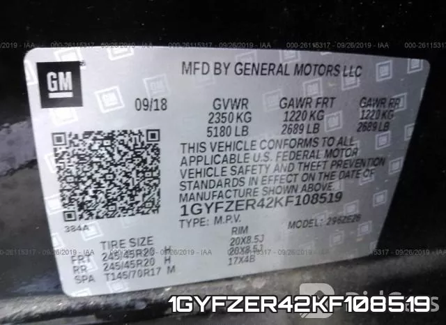 1GYFZER42KF108519 фото 10