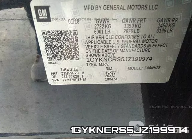 1GYKNCRS5JZ199974 фото 10