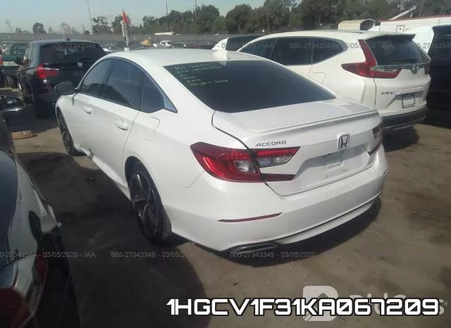 1HGCV1F31KA067209 фото 4