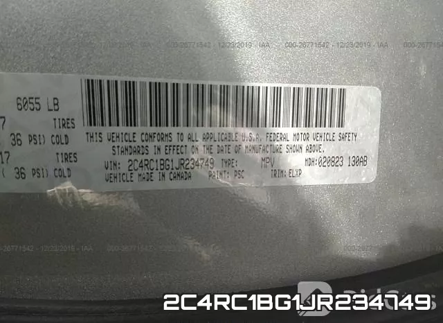 2C4RC1BG1JR234749 фото 10