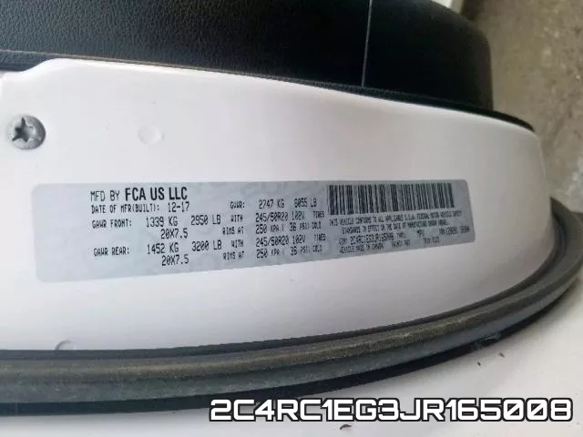 2C4RC1EG3JR165008 фото 2