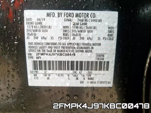 2FMPK4J97KBC00478 фото 2