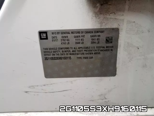 2G1105S3XH9160115 фото 2