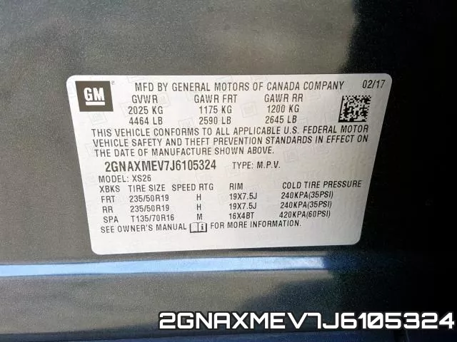 2GNAXMEV7J6105324 фото 2