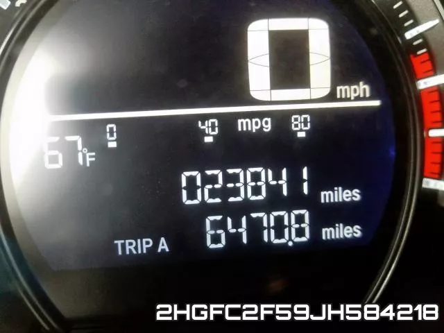 2HGFC2F59JH584218 фото 9