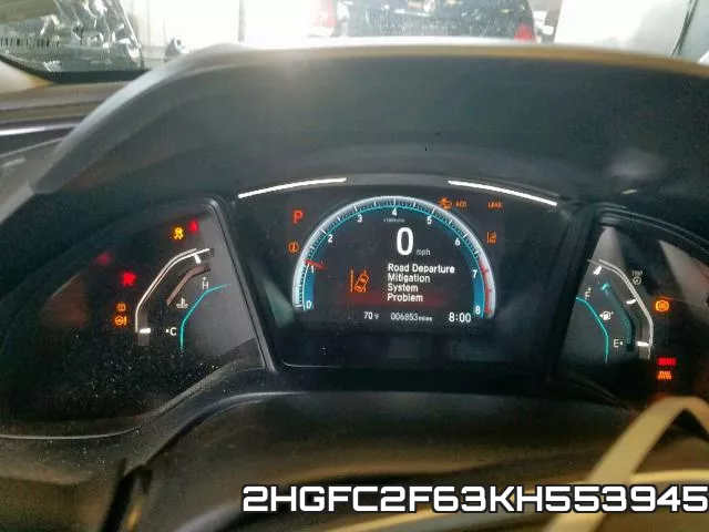 2HGFC2F63KH553945 фото 9