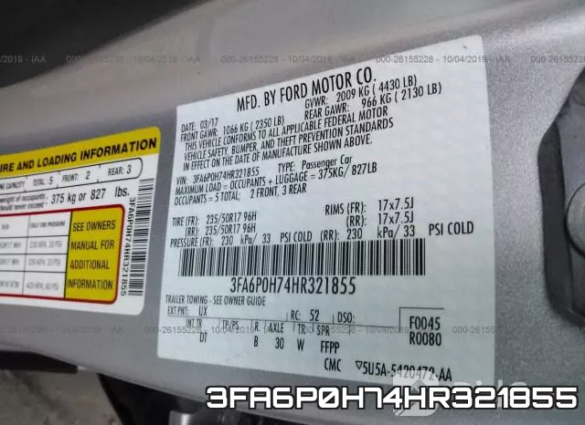 3FA6P0H74HR321855 фото 10