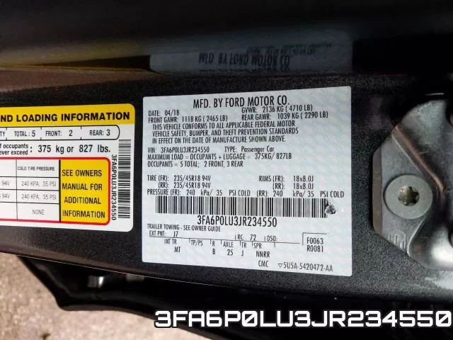 3FA6P0LU3JR234550 фото 2