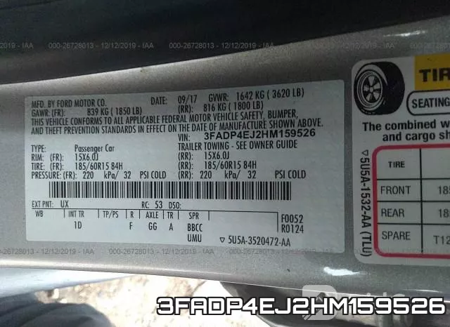 3FADP4EJ2HM159526 фото 10