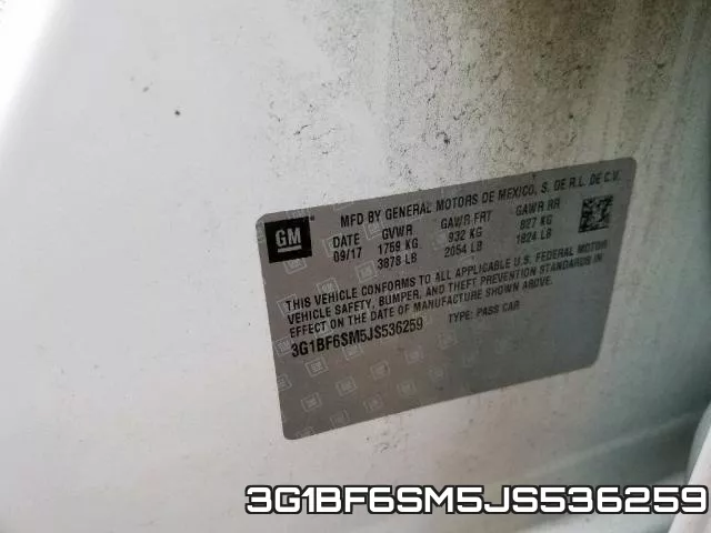 3G1BF6SM5JS536259 фото 2