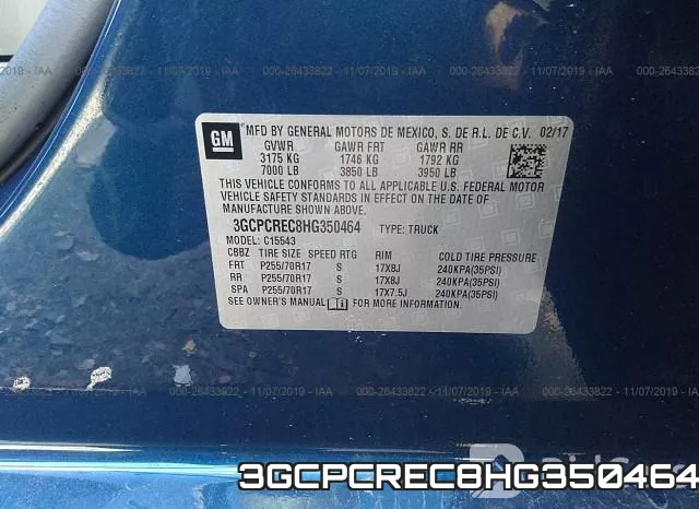 3GCPCREC8HG350464 фото 10