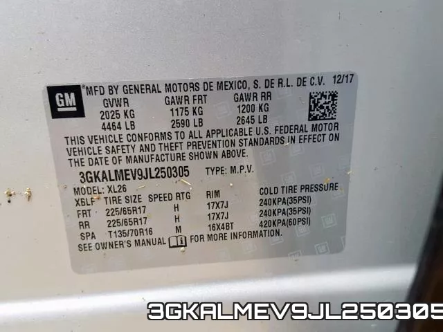 3GKALMEV9JL250305 фото 2