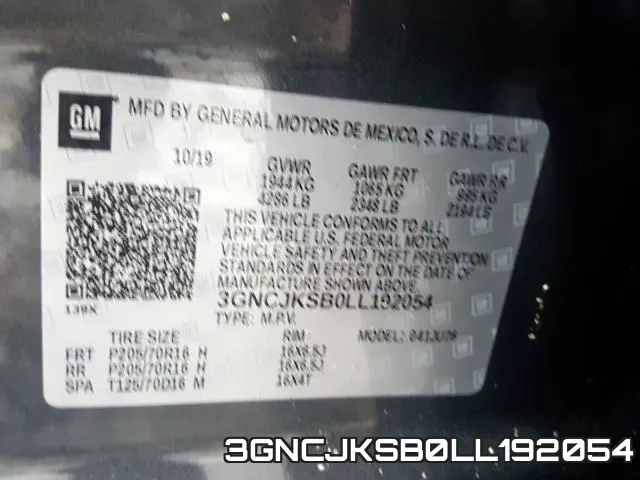3GNCJKSB0LL192054 фото 2
