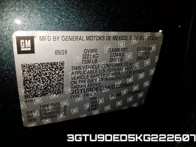 3GTU9DED5KG222607 фото 2
