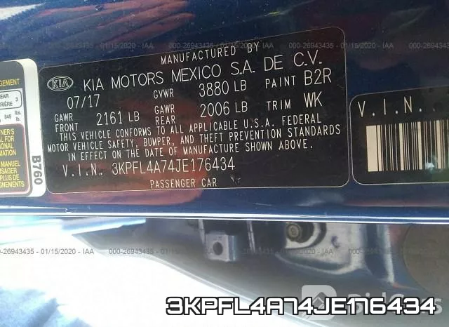 3KPFL4A74JE176434 фото 10
