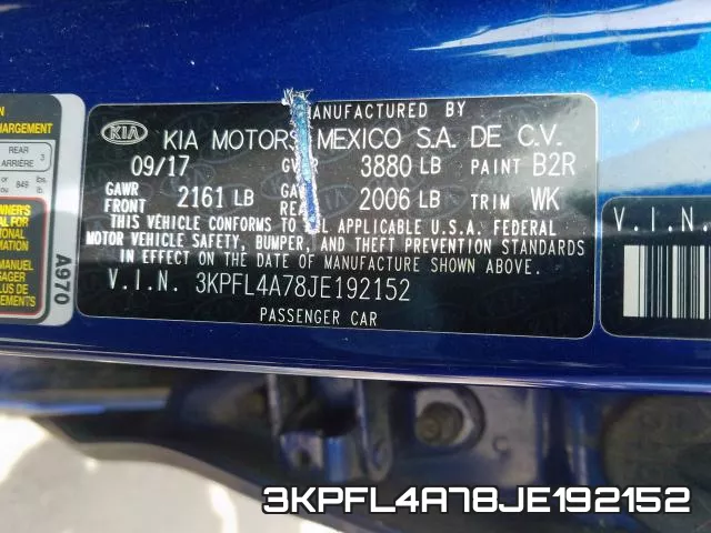 3KPFL4A78JE192152 фото 2