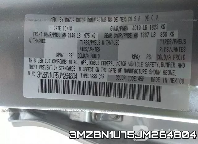 3MZBN1U75JM264804 фото 10