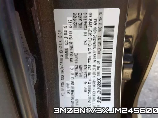 3MZBN1V3XJM245600 фото 2
