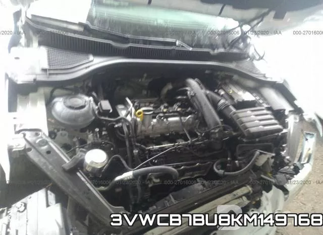 3VWCB7BU8KM149768 фото 2