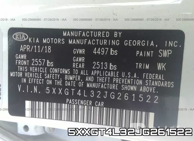 5XXGT4L32JG261522 фото 10