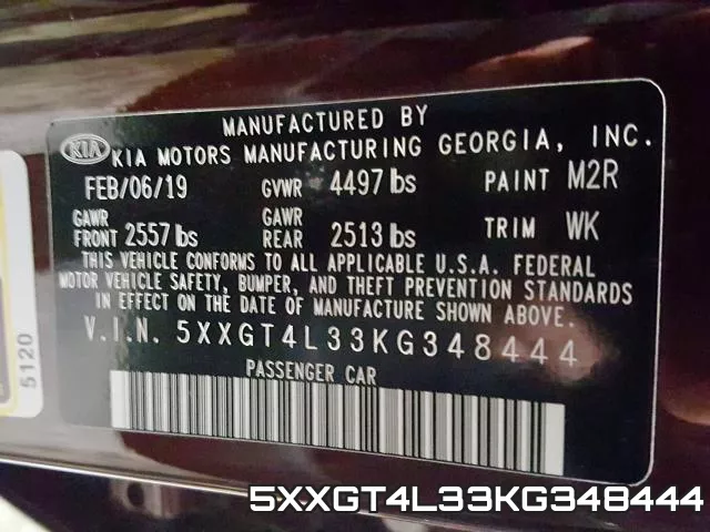 5XXGT4L33KG348444 фото 2