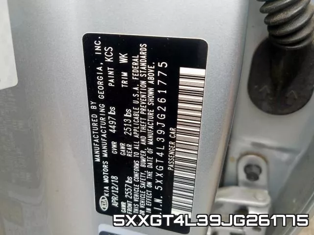 5XXGT4L39JG261775 фото 2