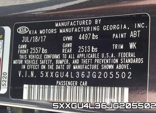 5XXGU4L36JG205502 фото 10