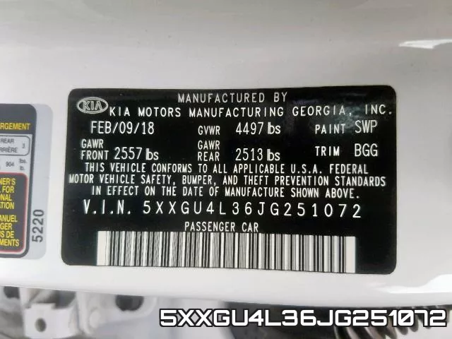 5XXGU4L36JG251072 фото 2