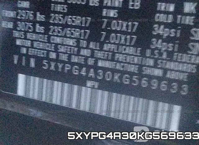 5XYPG4A30KG569633 фото 10