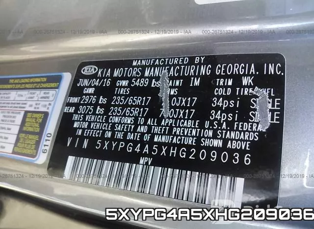 5XYPG4A5XHG209036 фото 10