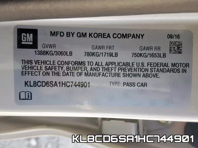 KL8CD6SA1HC744901 фото 2