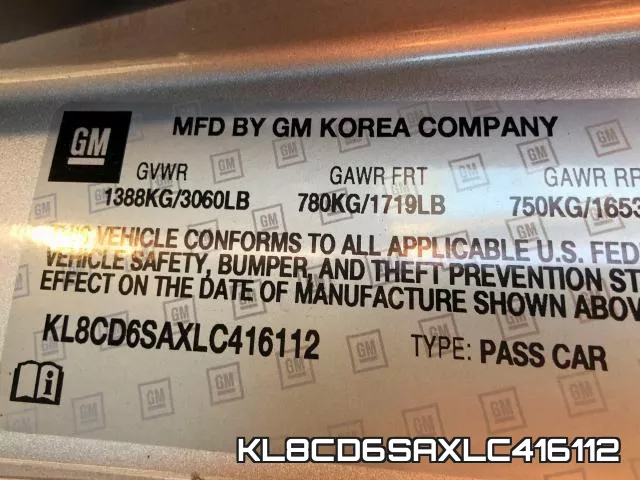 KL8CD6SAXLC416112 фото 2