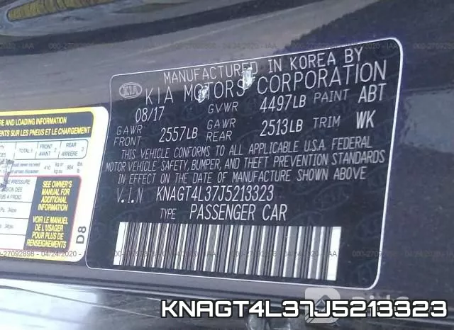 KNAGT4L37J5213323 фото 10