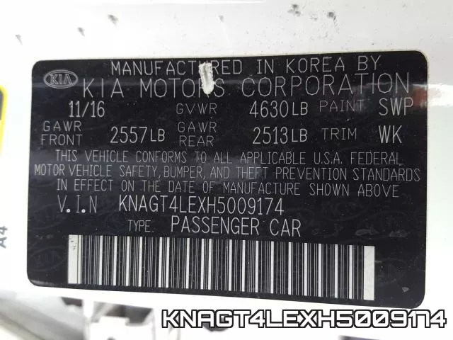 KNAGT4LEXH5009174 фото 2