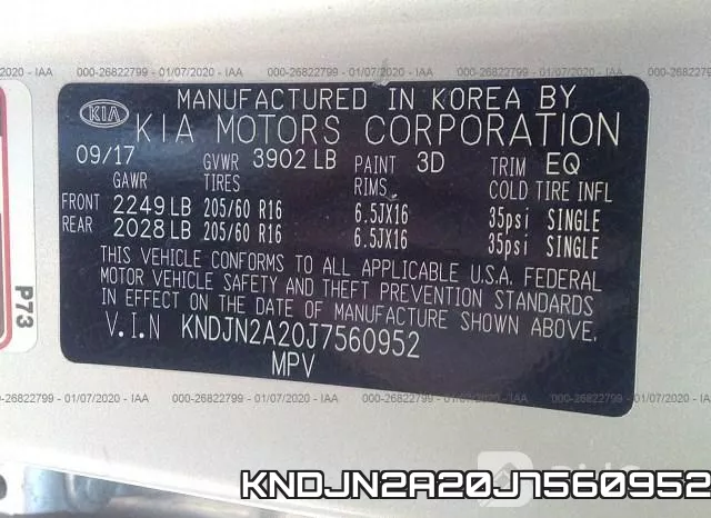 KNDJN2A20J7560952 фото 10