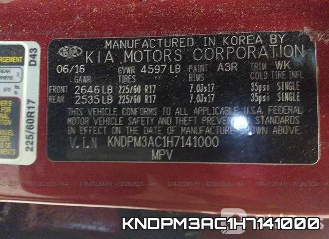 KNDPM3AC1H7141000 фото 10