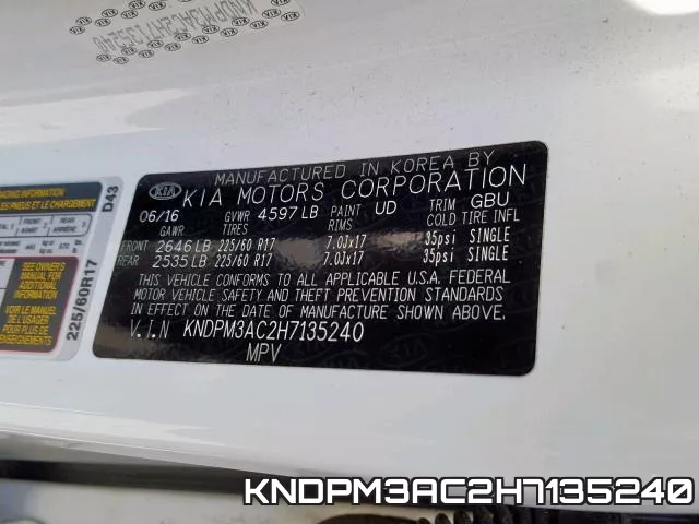 KNDPM3AC2H7135240 фото 2