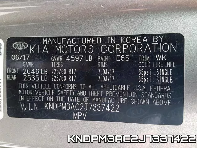 KNDPM3AC2J7337422 фото 2