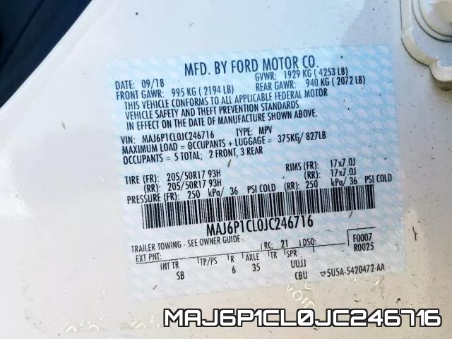 MAJ6P1CL0JC246716 фото 2