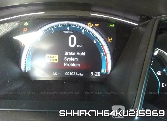 SHHFK7H64KU215969 фото 8