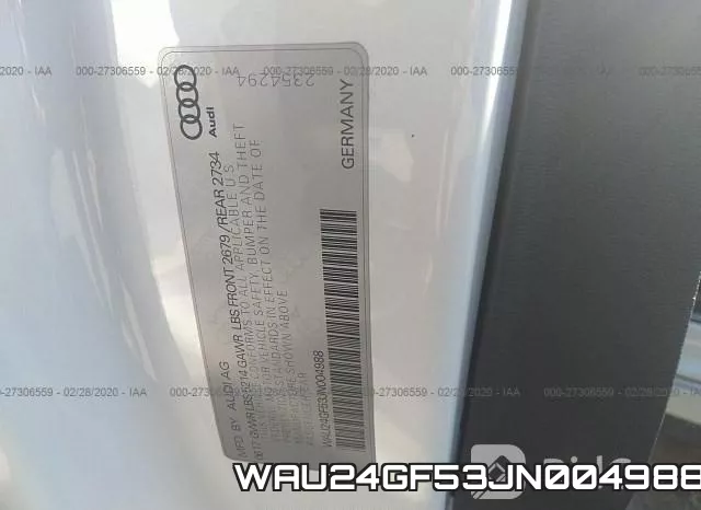 WAU24GF53JN004988 фото 10