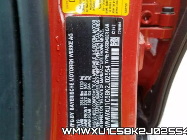 WMWXU1C58K2J02554 фото 2