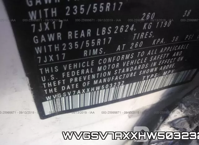WVGSV7AXXHW503232 фото 10