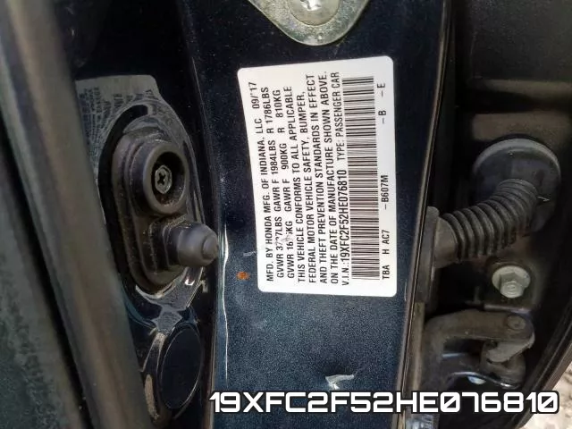 19XFC2F52HE076810 фото 2