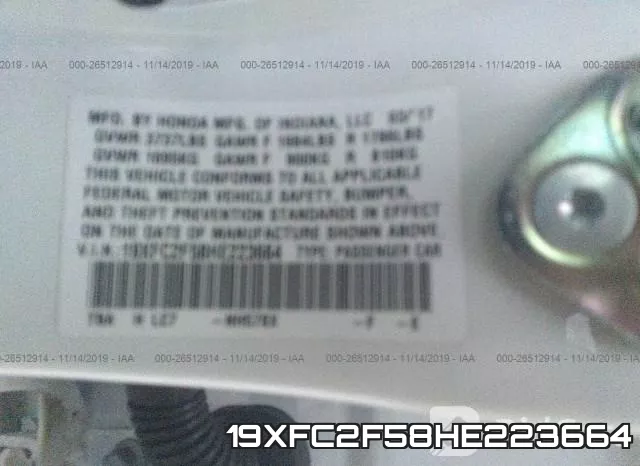 19XFC2F58HE223664 фото 10