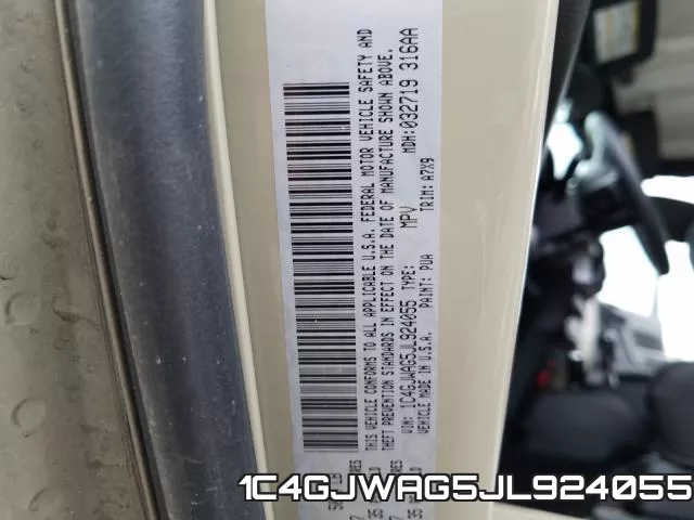 1C4GJWAG5JL924055 фото 2