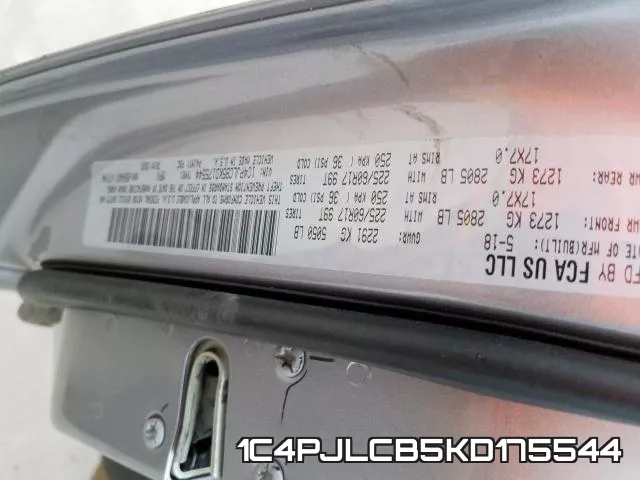 1C4PJLCB5KD175544 фото 2