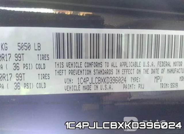 1C4PJLCBXKD396024 фото 10